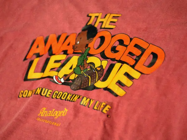 JAMES_Tシャツ_REDcW ANALOGED LEAGUE JAMES T-SHIRTS